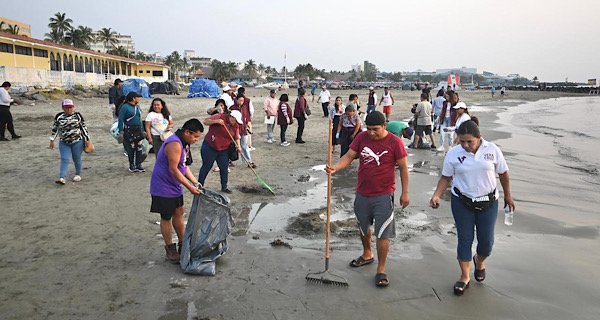 limpieza playas Veracruz