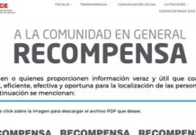 RECOMPENSA POR DESAPARECIDOS!