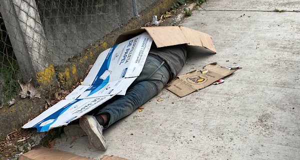 hombre en situación de calle