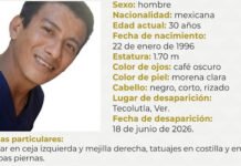 DESAPARECE MASAJISTA A DOS CUADRAS DE SU CASA