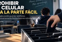 PROHIBIR EL CELULAR ERA LA PARTE FÁCIL