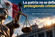 LA PATRIA NO SE DEFIENDE PROTEGIENDO CRIMINALES